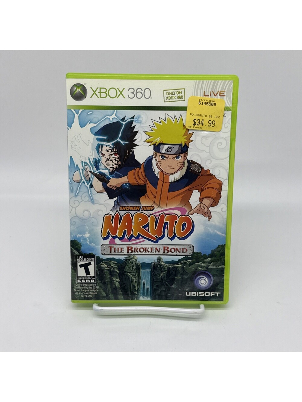 Naruto The Broken Bond Xbox 360 No Manual Game Disc Anime Tested Working